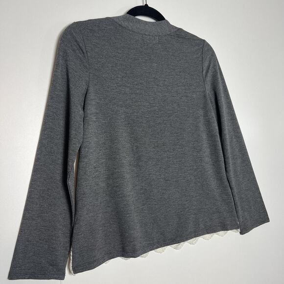 Ten Sixty Sherman Girls Gray Long Sleeves Top Size L - Picture 8 of 11